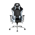 Gamingstoel met ergonomisch ontwerp in zwart en lichtblauw